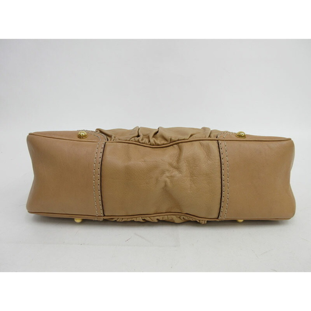 GUCCI Shoulder Bag Camel Brown Leather - Picture 4 of 10